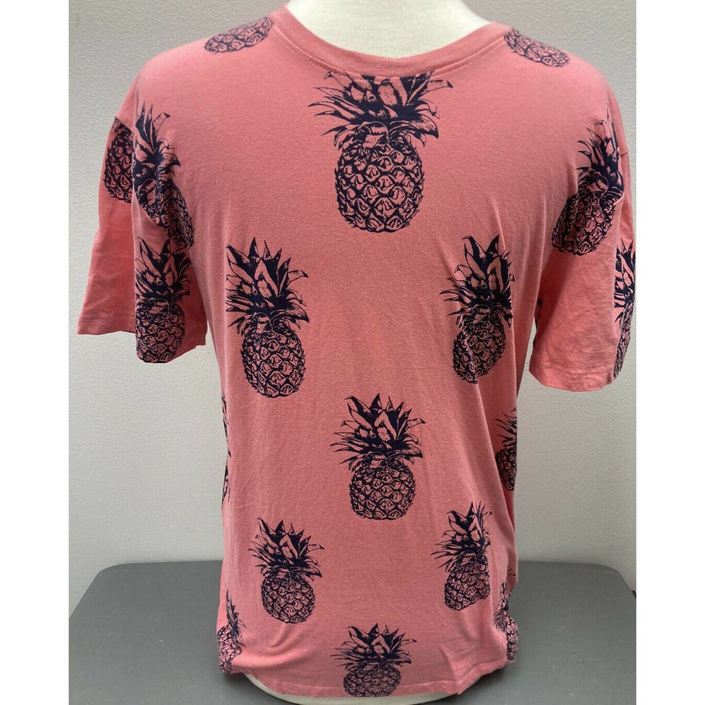 Pineapple Tropical Print T-Shirt Knicker Bocker Vintage Designs Large